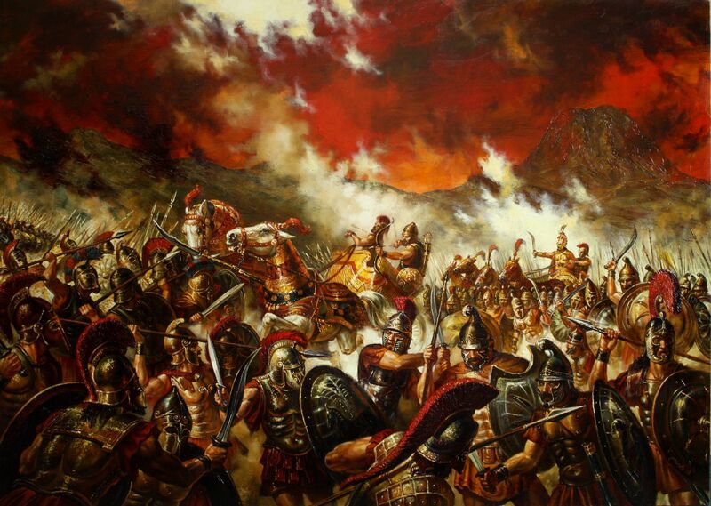 King Teres at the Battle of Salmydessus