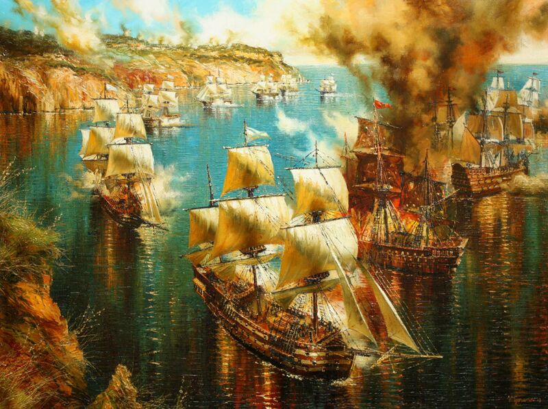 Admiral Ushakov’s Fleet at the Battle of Kaliakra