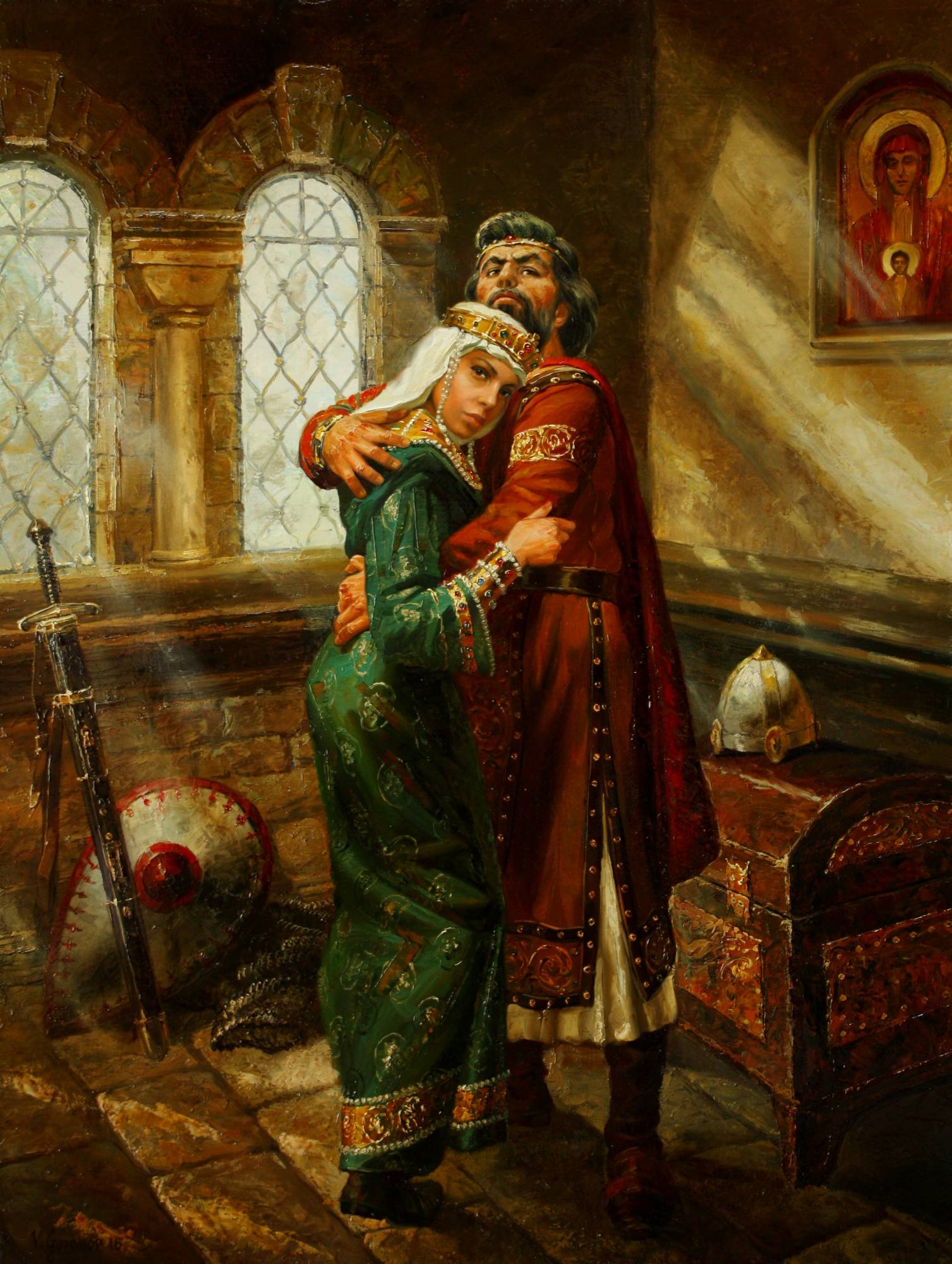 Tsar Ivan Shishman Says Goodbye to Princess Mara